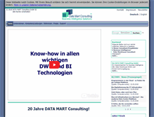 Tablet Screenshot of datamart.de